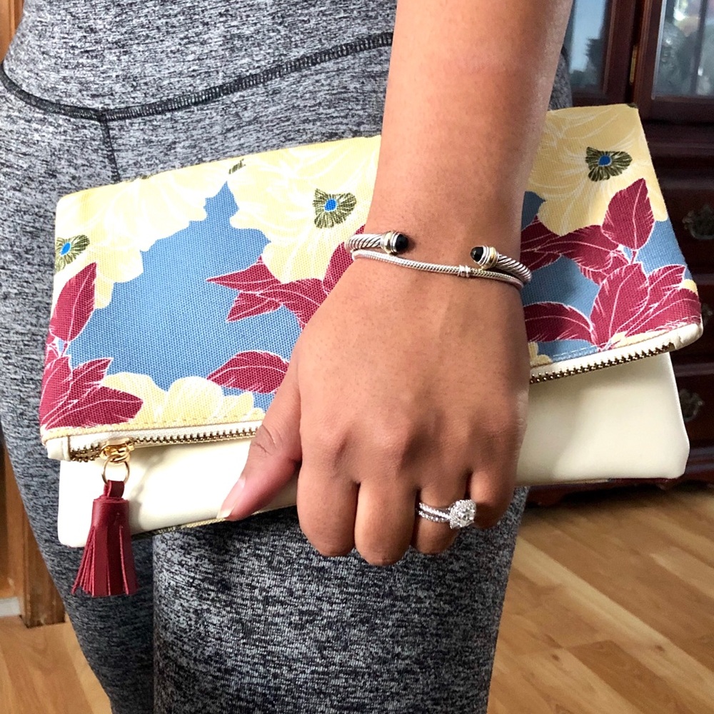 Rachel Pally reversible floral clutch